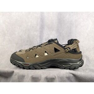 Salomon Techamphibian 4 Mens 11.5 Water Shoes Olive Green Hiking Sandals NWOB
